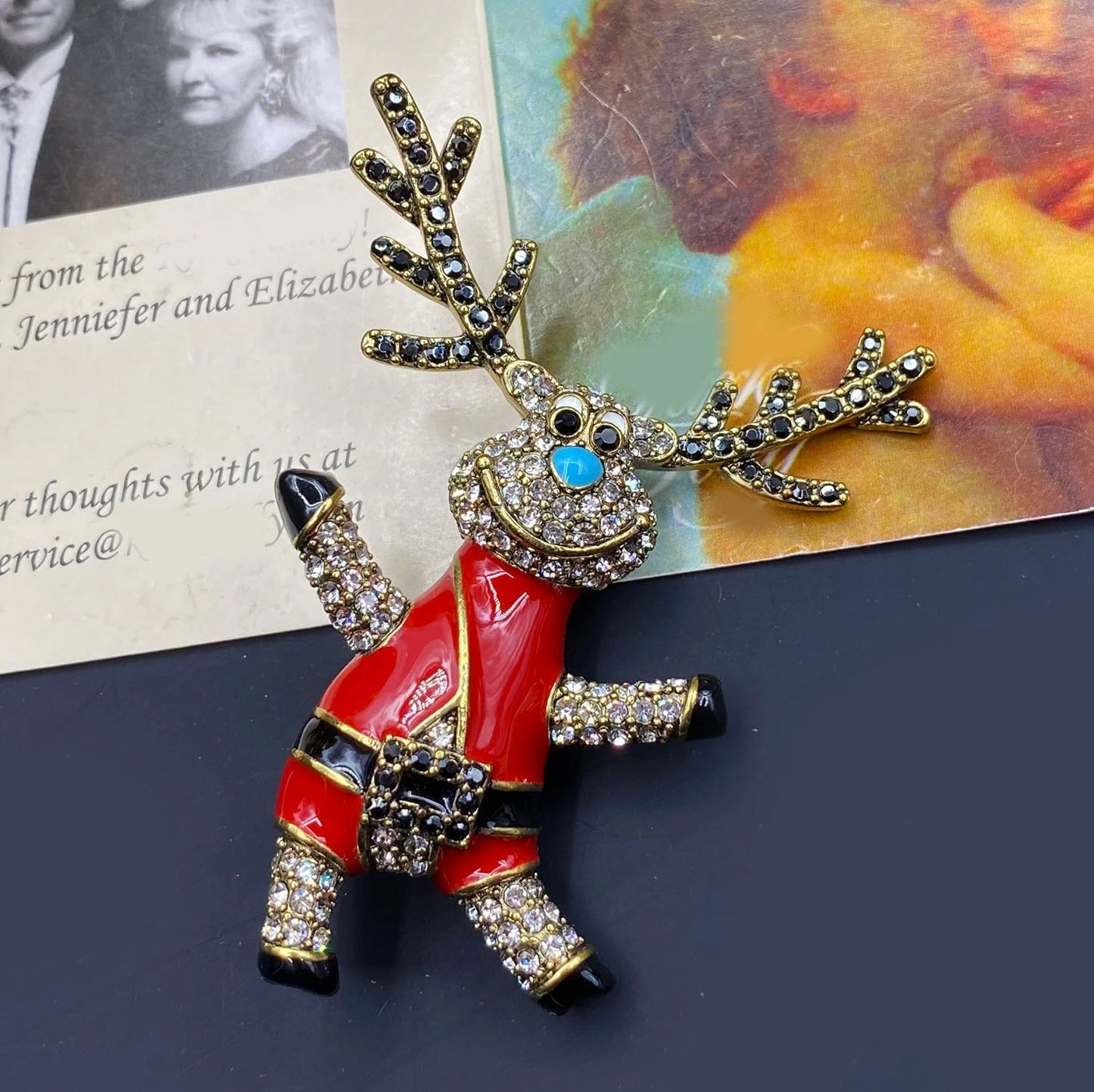 Brosche Kristall Strass Schwerindustrie Palast Klassisch Abzeichen Unisex
