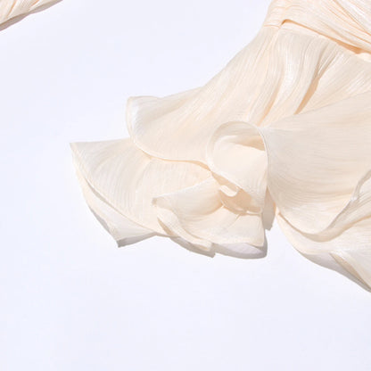 Elegantes Damen-Tunikakleid mit Rundhalsausschnitt, langen Ärmeln und Patchwork-Design