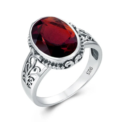 Damen-Ring Mit Aquamarin Stein 10x14mm Aus 925er Sterlingsilber Hypoallergen Schmuck Geschenk