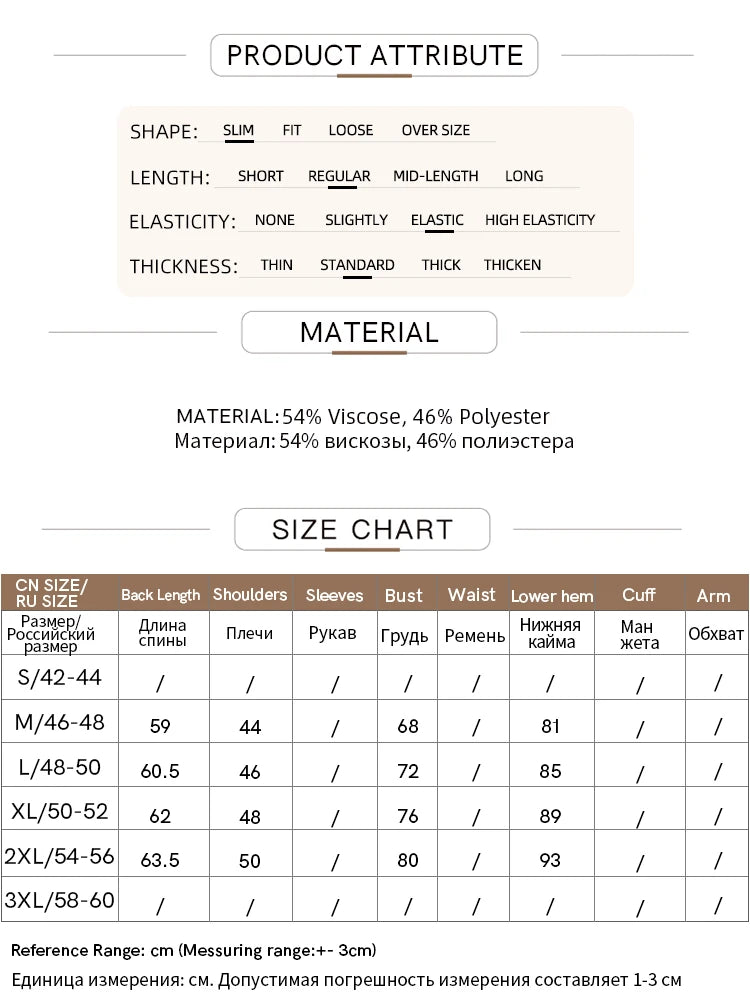 Produktdaten mit Größenangaben, Elastizität und Materialzusammensetzung fürs Stricktop