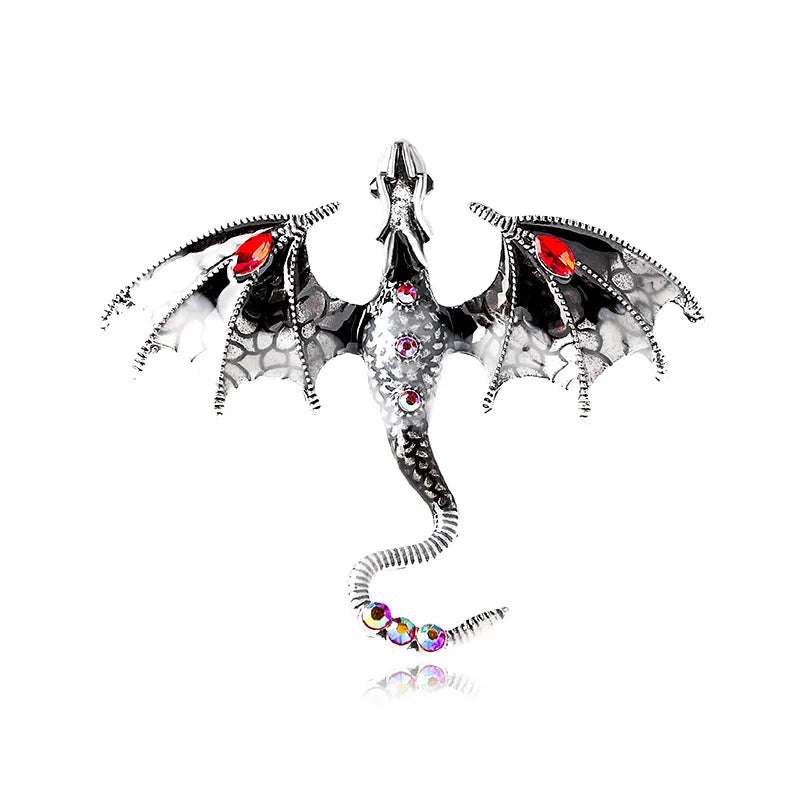 Brosche Drache Emaille Tier Casual Schnalle Party Corsage Unisex