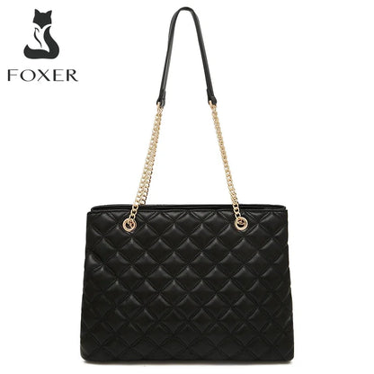 Damen Schultertasche mit gestepptem Design