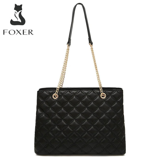 Damen Schultertasche mit gestepptem Design