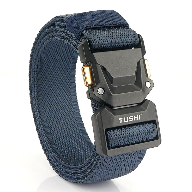 Unisex-Gürtel Mit Schnellverschluss Metall-Schnalle Breite 3,5 Zentimeter Geeignet Für Outdoor-Arbeit Und Freizeit