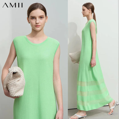 Modisches Damen Strickkleid Ärmellos Für Beruf Und Freizeit