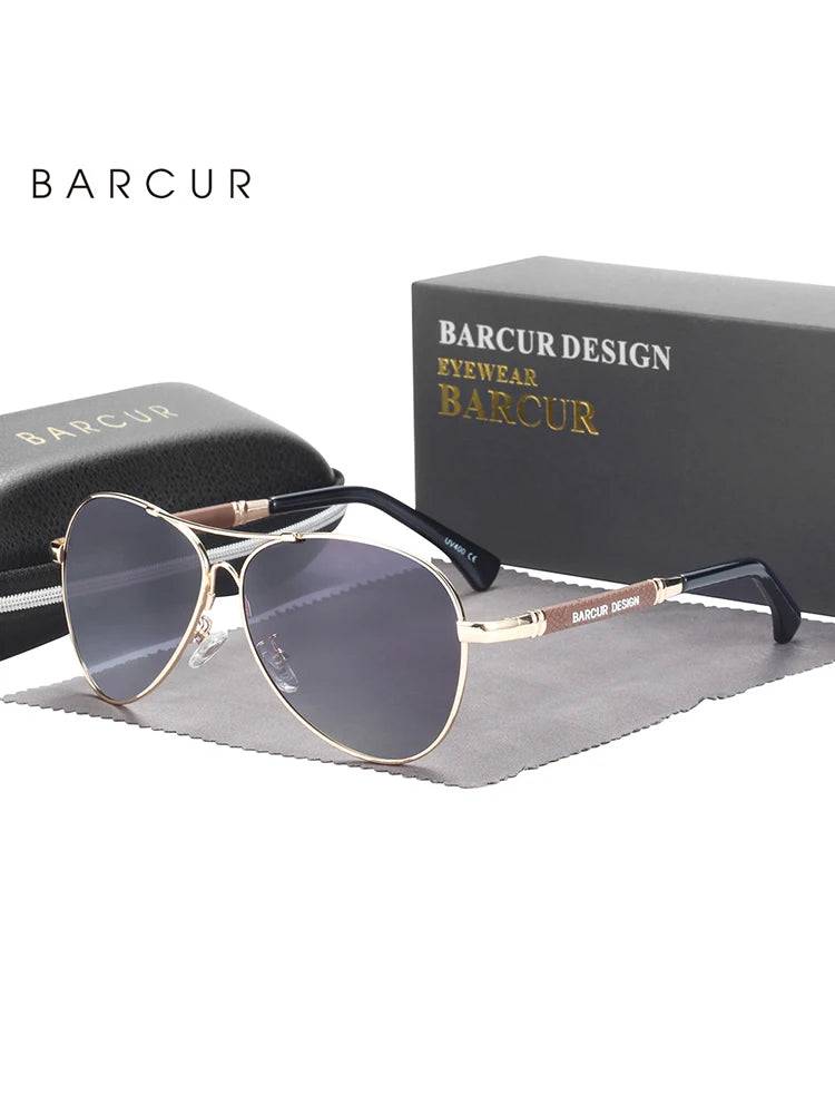 Sonnenbrille oval Edelstahl minimalistisch UV400 polarisiert Luxe Herren