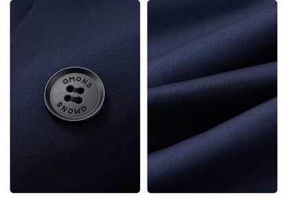 Schwarzer Herrenanzug im Slim-Fit-Stil mit Weste und Hose – ideal für Hochzeiten und formelle Anlässe