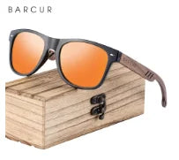 Sonnenbrille Holz Walnuss polarisiert UVA/B Schutz leicht Herren