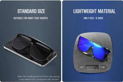 Sonnenbrille Einteiler polarisiert Sport Baseball Angeln Fahren Komplettzubehör