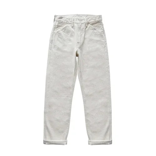 Herren Jeans aus Selvedge Denim mit hohem Bund und regulärer Passform