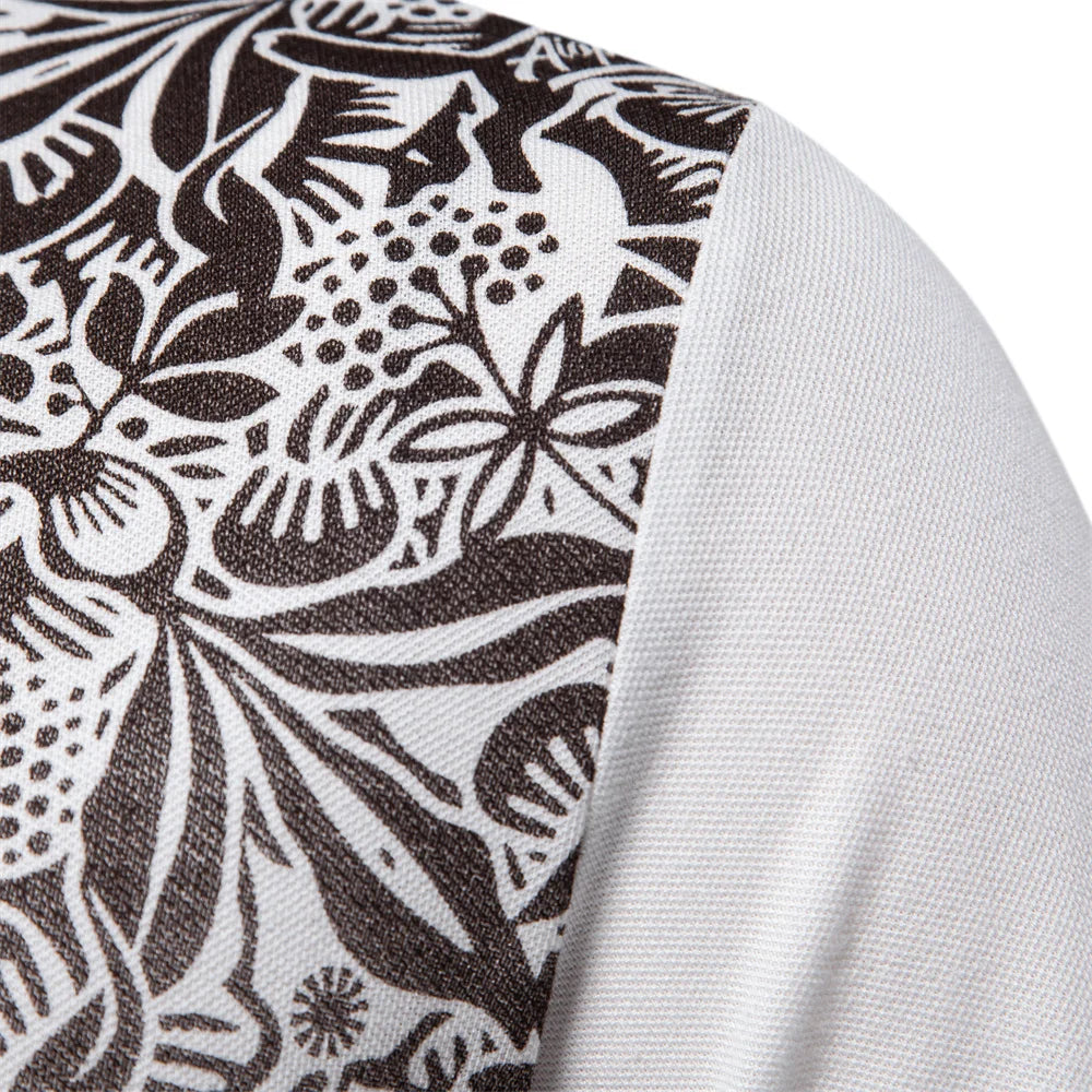 Herren Poloshirt Mit Farbverlauf Und Dehnbarer Baumwoll Mix