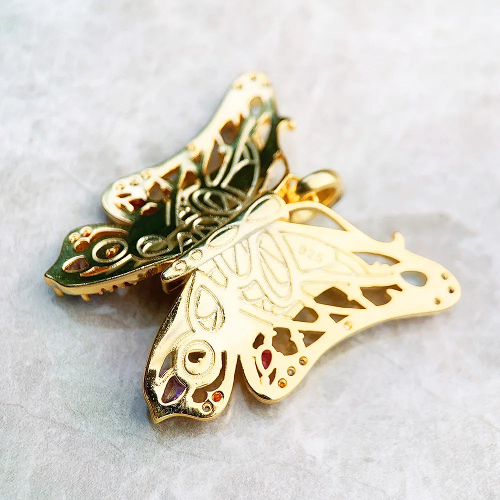 Damen-Charm-Anhänger Amulett magisch Natur Elemente aus Sterlingsilber