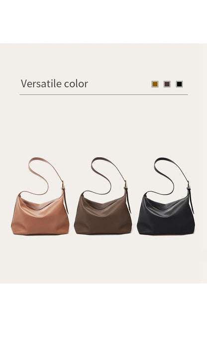 Damen Tote Tasche aus Split-Leder mit großem Fassungsvermögen Crossbody