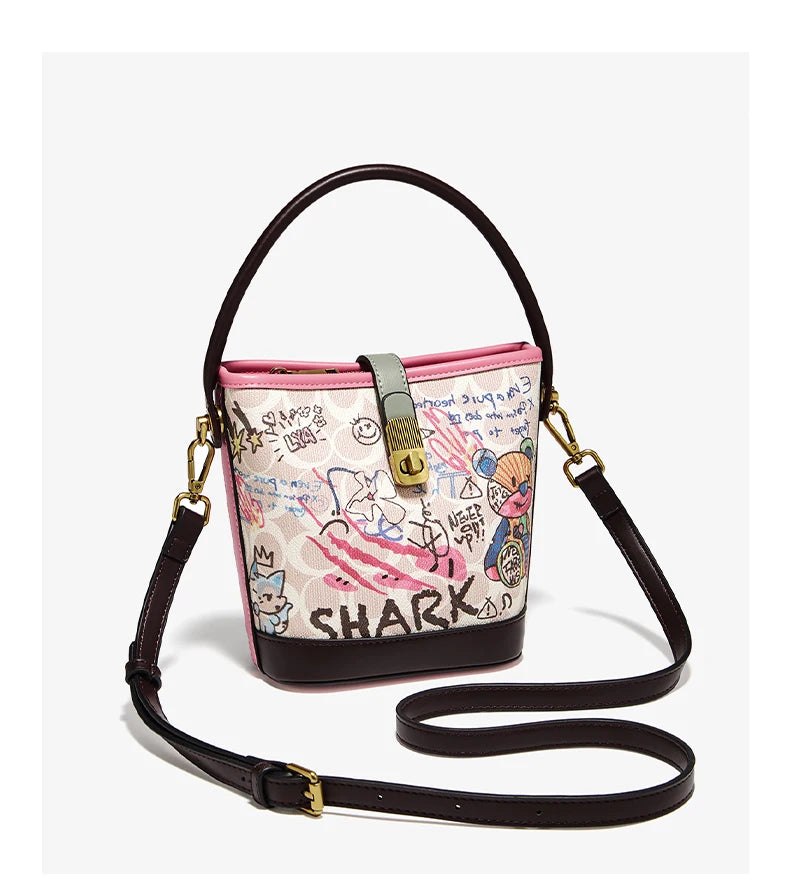 Damen-Handtasche PU-Leder mit Pailletten-Detail Vielseitig für Beruf und Freizeit Alltagstauglich