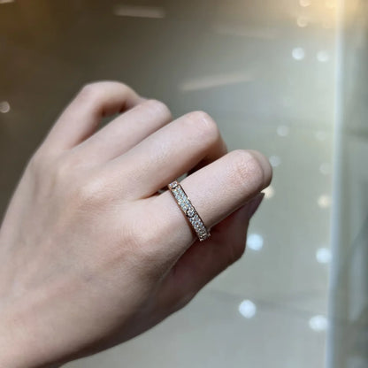Damen-Schmuckset Ring und Armreif mit Moissanit