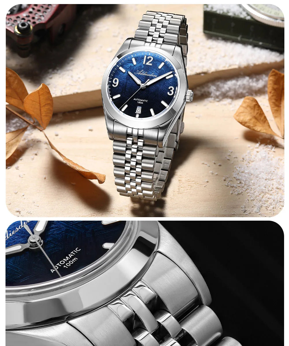 Herren-Automatikuhr mit Jubilee-Armband und Saphirglas