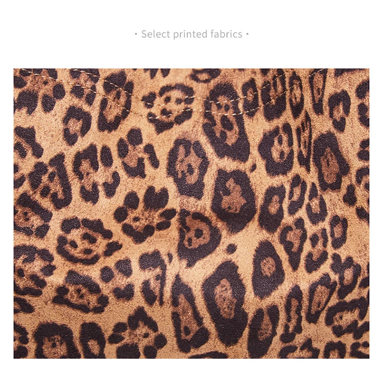 Damen Schultertasche Groß Kapazität Oversize Leopardendruck Modische Tote Tasche