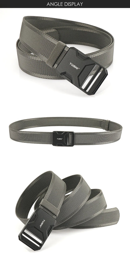 Herren-Gürtel aus Nylon mit magnetischem Schnellverschluss und elastischem Bund 35mm Breite