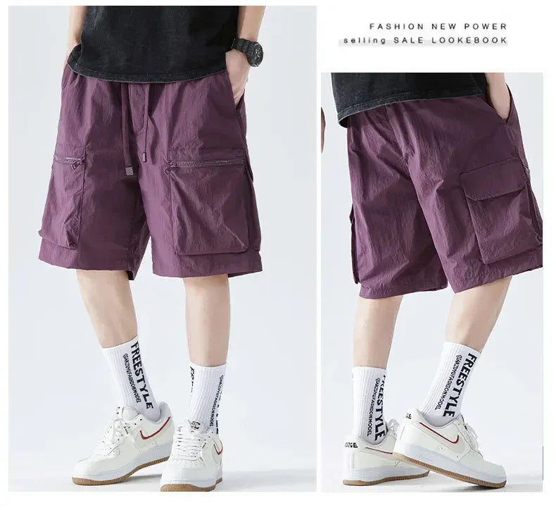 Herren-Laufshorts mit Handytasche und Reißverschlusstasche – ideal für Marathon und Sport.