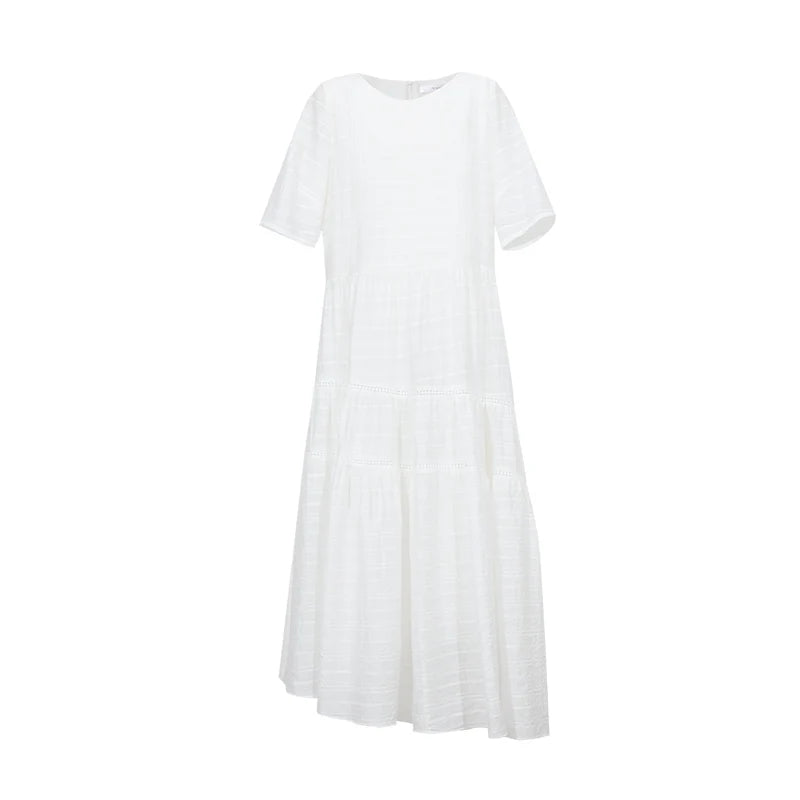 Elegantes Damen Kleid Mit Asymmetrischem Saum Büro
