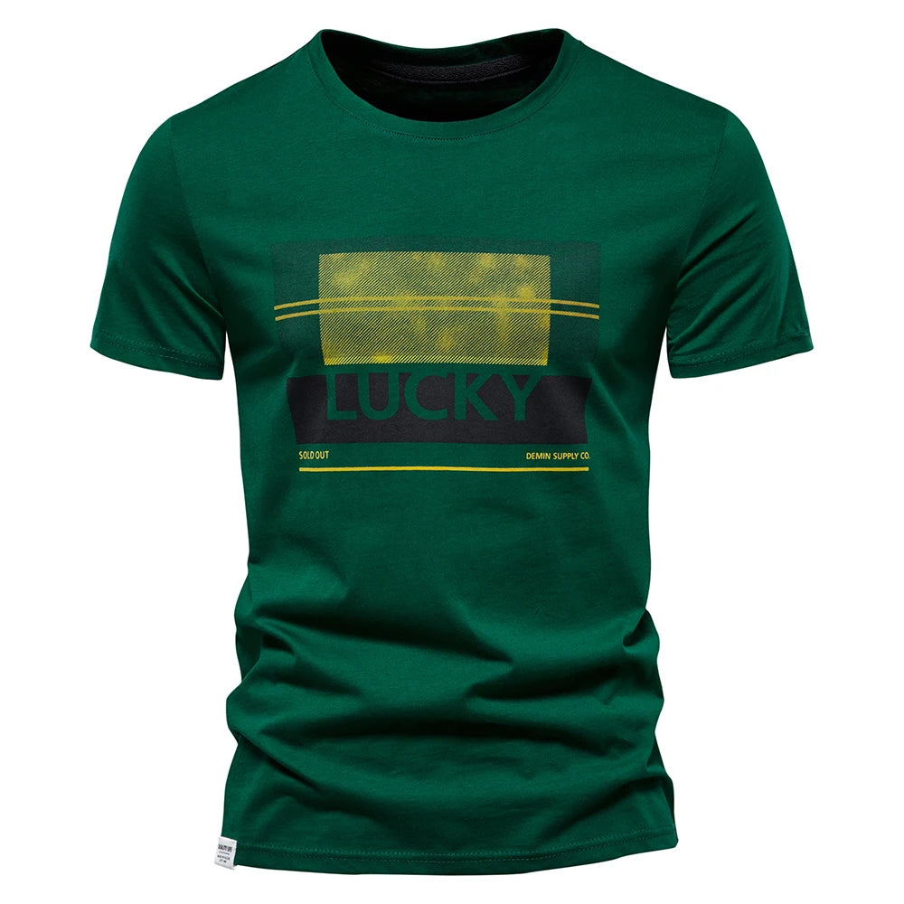 Herren T-Shirt aus Baumwolle im modischen Design für den Sommer
