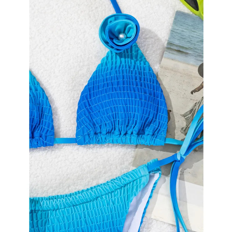 Sexy Bikini-Set mit Push-up für Damen – ideal für Strand und Pool