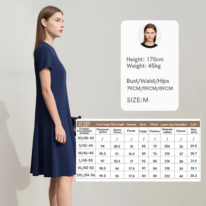 Elegantes Tailliertes Strickkleid Mit Stretch Für Damen