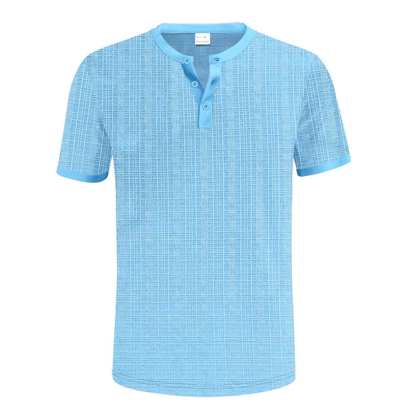 Leichtes, atmungsaktives Herren-Mesh-Shirt für Partys und Nachtclubs – europäischer und amerikanischer Stil