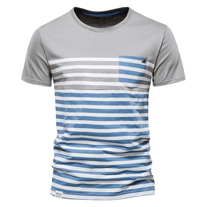 Herren T-Shirt aus Baumwolle mit Print im lässigen Streetwear-Stil