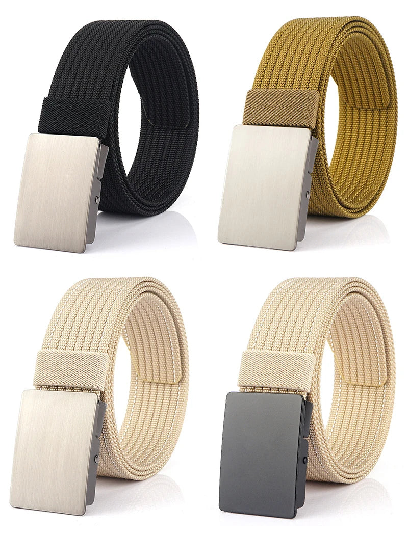 Unisex Gürtel aus Nylon mit Metall-Schnalle im taktischen Militärstil, Breite 3,8 cm