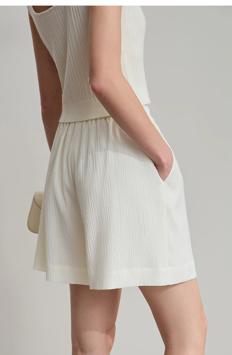 Damen Blazer Shorts aus leichtem Material für den Sommer 2025 mit Taschen