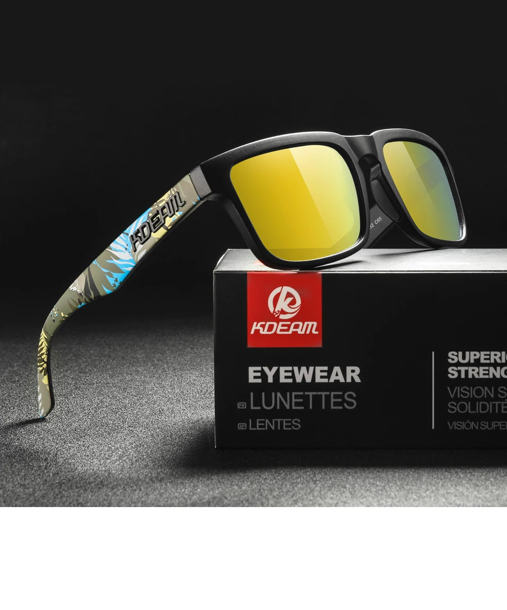 Sonnenbrille Outdoor polarisiert Farbverlauf winddicht Standardgröße Unisex