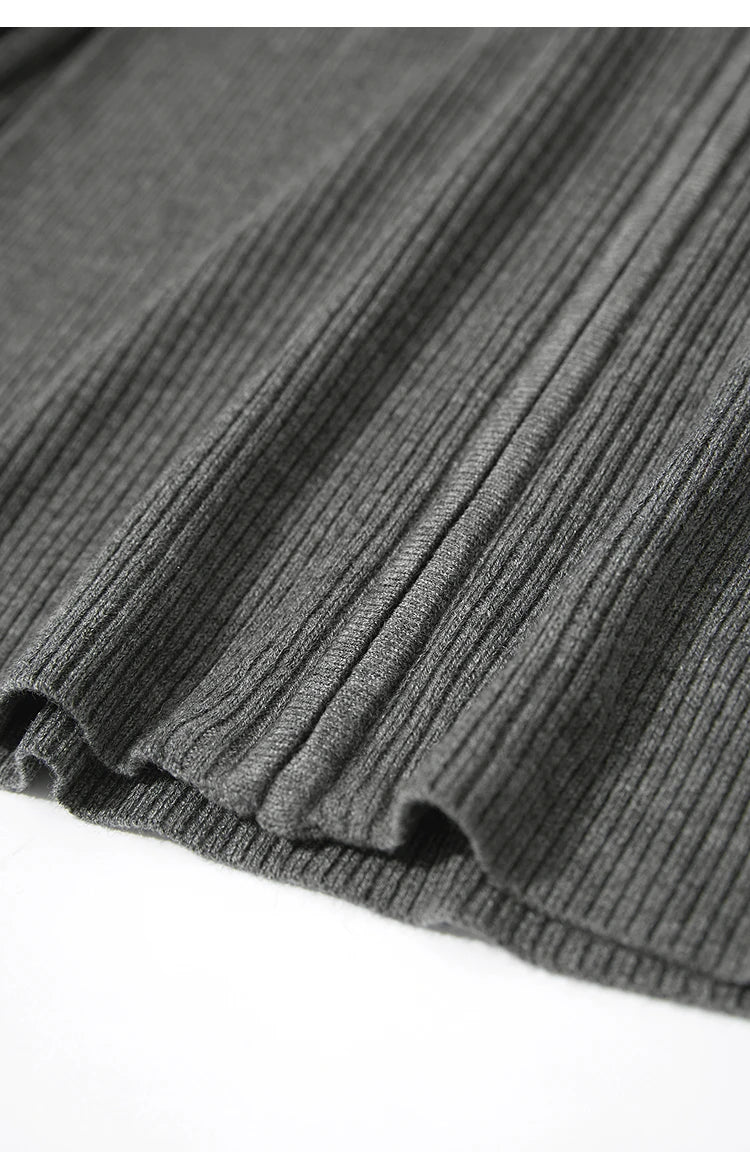 Damen-Strickjacke Buchstaben Slim Reißverschluss Wolle-Mix Herbst-Winter