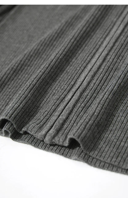 Damen-Strickjacke Buchstaben Slim Reißverschluss Wolle-Mix Herbst-Winter