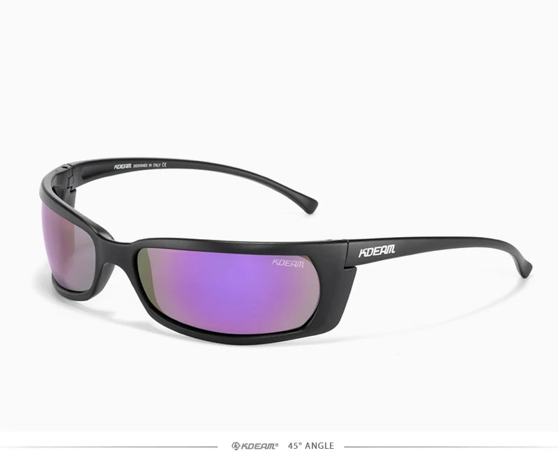 Sonnenbrille Sport UV400 polarisiert leicht Angeln Reißverschlussetui Unisex