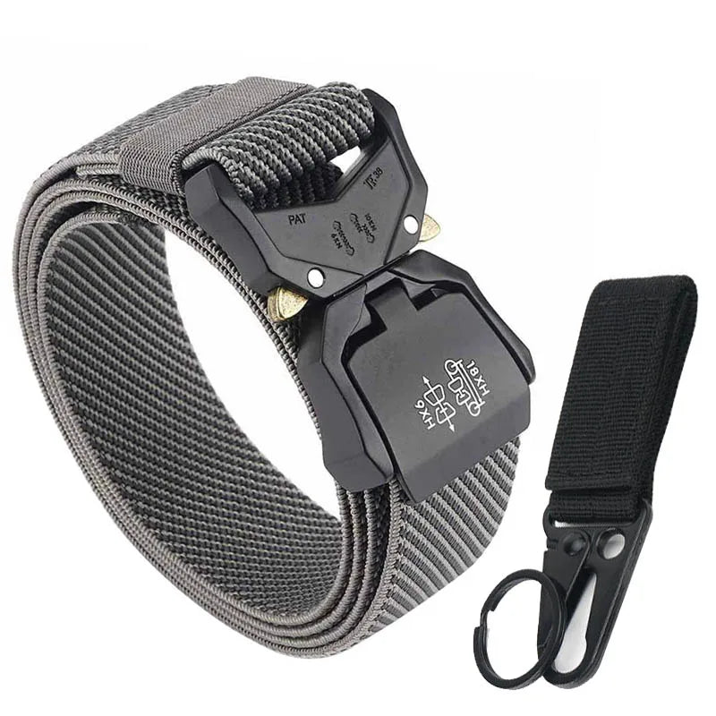 Unisex-Gürtel Schnellverschluss aus Nylon Elastisch 3,8 cm Breite Robuste Verarbeitung Alltagstauglich