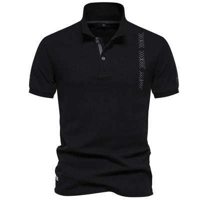 Herren-Rippstrick-Poloshirt mit atmungsaktiven Streifen und bequemem Kragen – hochwertiges Freizeitshirt