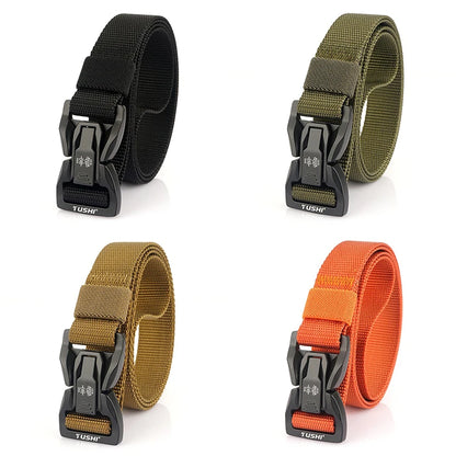 Herren-Taktischer Gürtel Aus Nylon Mit Metall-Schnellverschluss Für Alltag Und Outdoor Einsatz 2,5 Zentimeter Breite