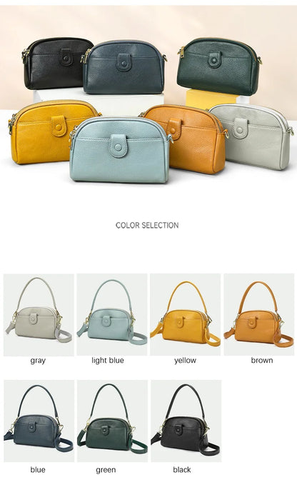 Damen-Handtasche Aus Rindleder Mit Mehreren Innenfächern Und Top-Griff Ideal für Alltag Und Abendveranstaltungen
