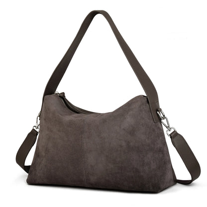 Große Wildleder Hobo-Tasche | Damen Schultertasche