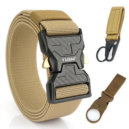 Herren-Stretch-Gürtel mit Schnellverschluss aus Metall 105-125 cm Ideal für Alltag und Arbeit