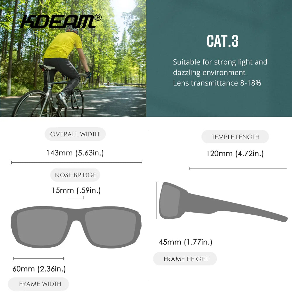 Sonnenbrille Sport polarisiert Cat.3 Druckmuster Rahmen Herren