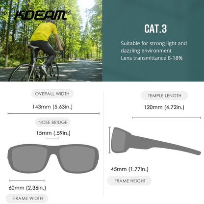 Sonnenbrille Sport polarisiert Cat.3 Druckmuster Rahmen Herren