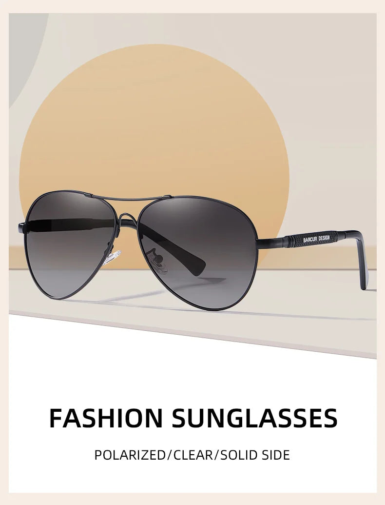 Sonnenbrille Pilot Memory-Rahmen Farbverlauf Spiegel polarisiert Unisex