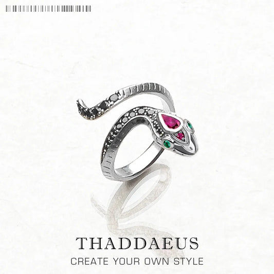 Damen-Ring Schlange Bohemia aus Sterlingsilber