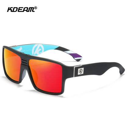 Sonnenbrille quadratisch polarisiert Keyhole-Brücke 6-Basis beschichtet Herren