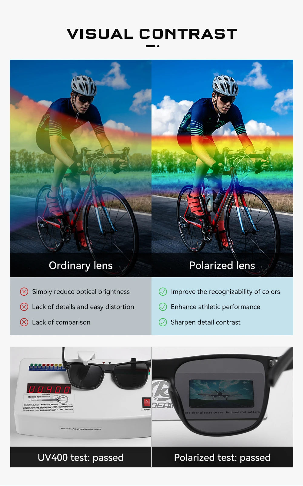 Sonnenbrille übergroß Einteiler polarisiert 153mm gebürstet Herren