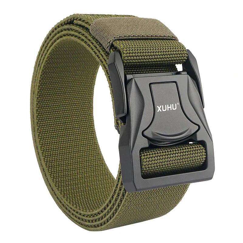 VATLY Elastik-Gürtel Herren 3,8 cm Zink-Schnellverschluss Tactical Outdoor
