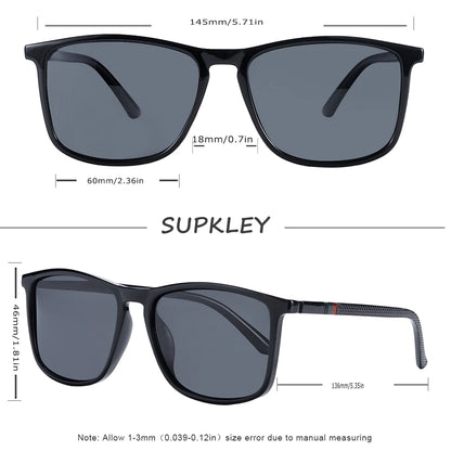 Sonnenbrille Sport quadratisch polarisiert leicht Herren Original-Etui