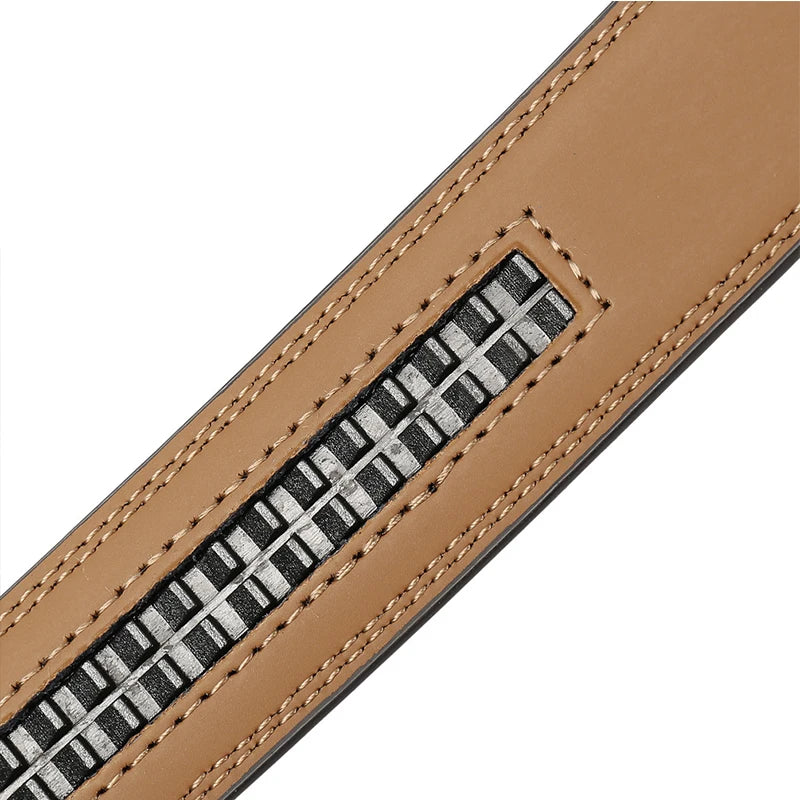 Herren-Gürtel Aus Echtem Leder Mit Automatik-Schnalle Für Anzug Und Business, 31 mm Breite